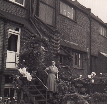  Greta outside Lonon home and studio 