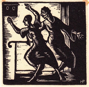 SHECHEM RAPES JACOB'S DAUGHTER DINAH 1935. 64 x 67 mm. Genesis 1929 -1936