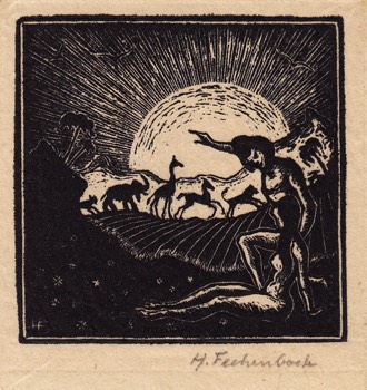 ADAM AND EVE. 64 x 67 mm. Genesis 1929 -1936