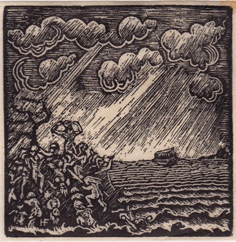 THE FLOOD c. 1930. 64 x 67 mm. Genesis