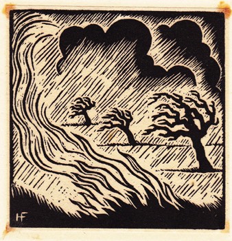 THEN WATER CAME. 78 x 79 mm. ('The Kid…' 1928)